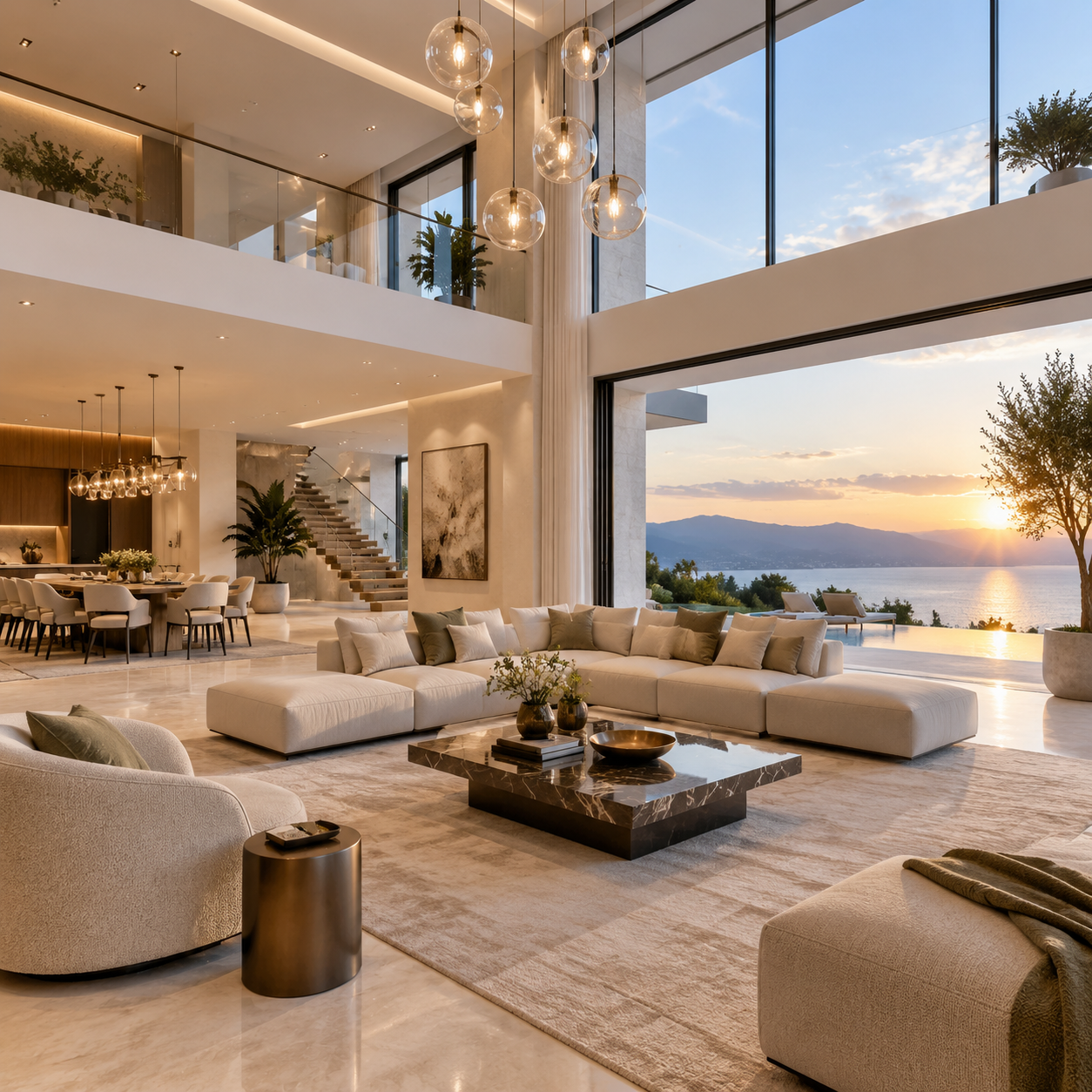 Luxury interior living space